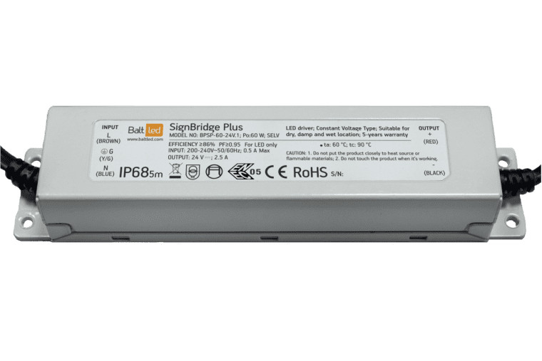 BALTLED LED Maitinimo šaltinis BaltLED Signbridge Plus BPSP-60-24V.1 60W 24V