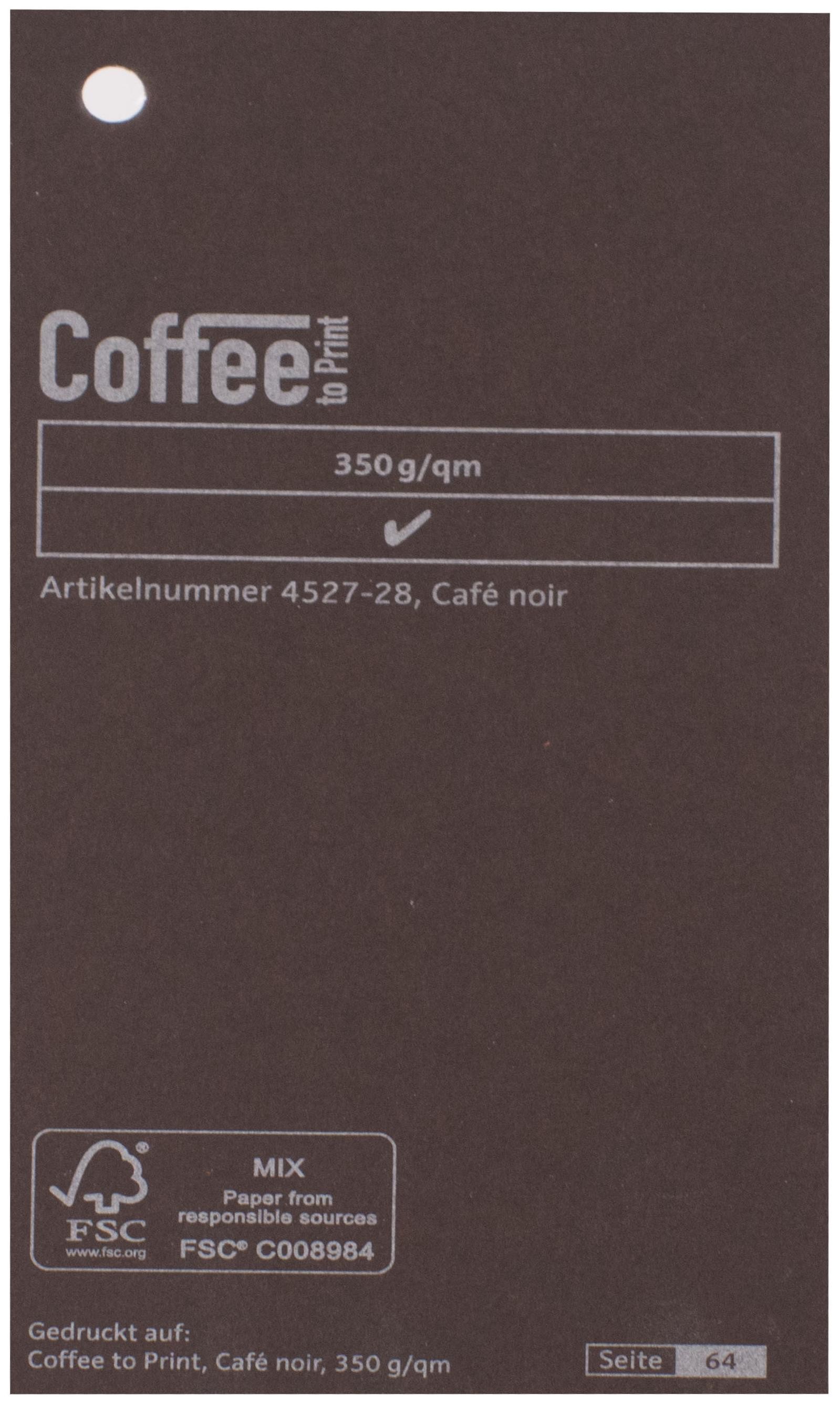 Igepa group Spalvotas tekstūrinis dizaino popierius  Coffee to Print café noir sp. Nr.28 350g/m2 (100x70 cm)