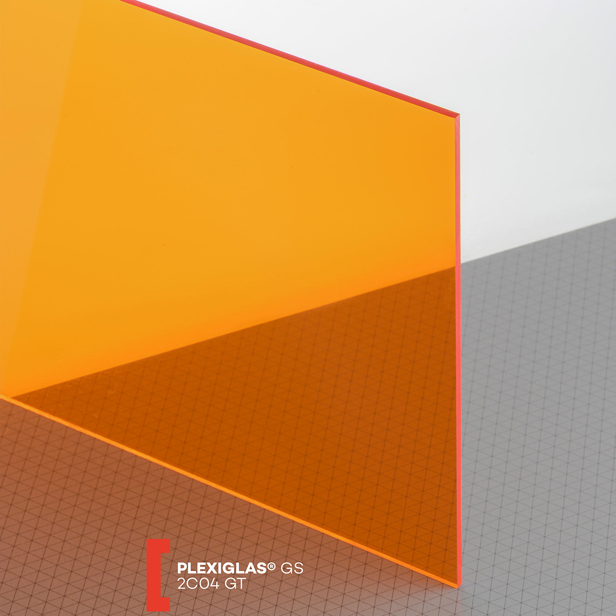 POLYVANTIS GmbH Plexiglas GS (3050x2030x3mm) 2C04 oranžinė (478)