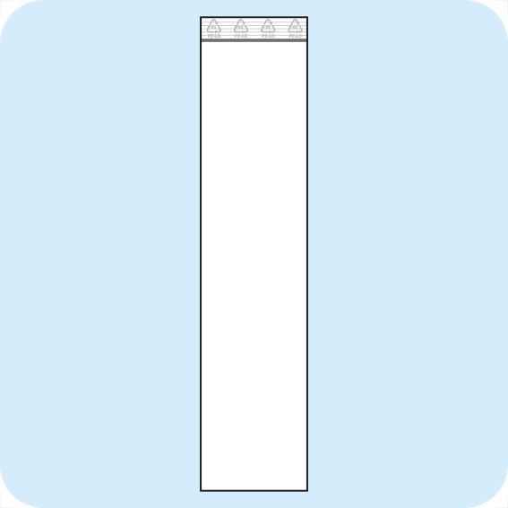 Užspaudžiami maišeliai 40 x 170 mm, PE plėvelė 50mic