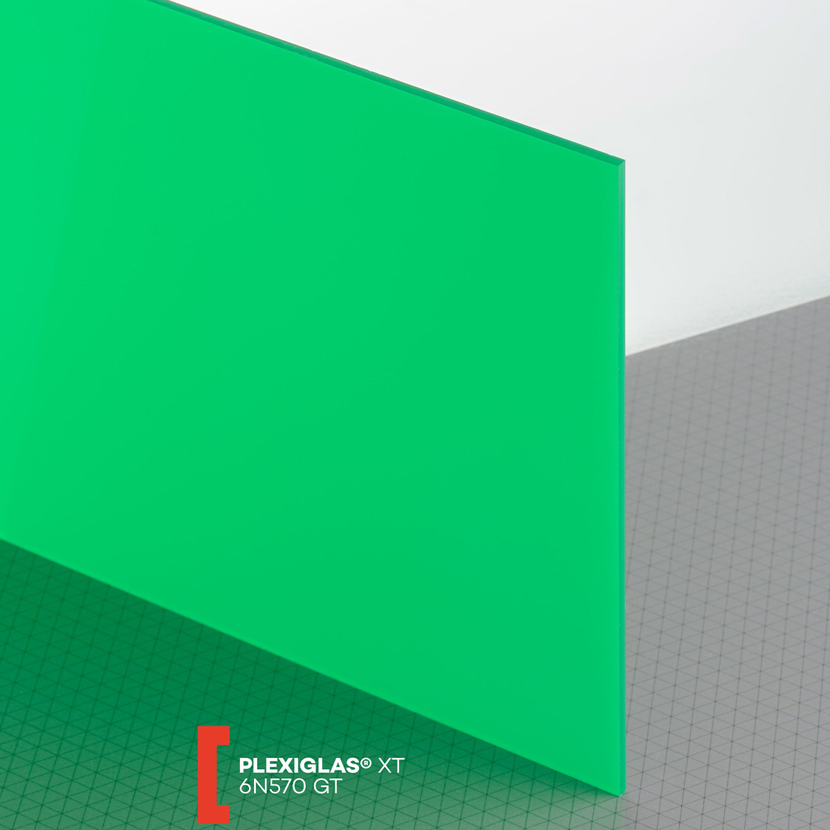 POLYVANTIS GmbH Plexiglas XT (3050x2050x3mm) 6N570 žalia (75570)