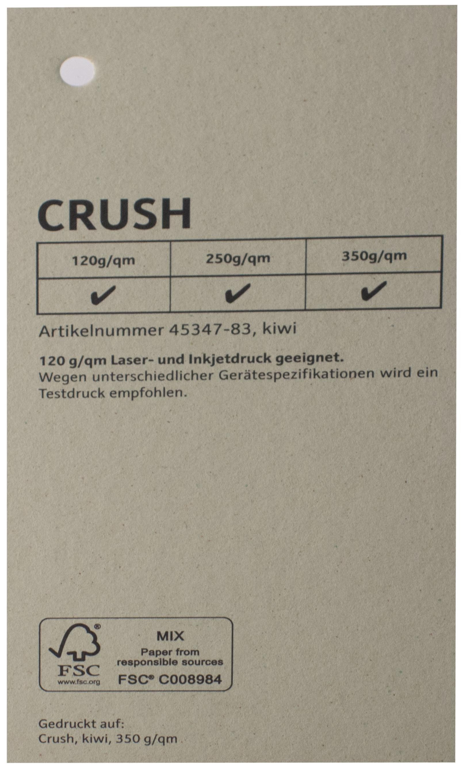 Igepa group Spalvotas tekstūrinis dizaino popierius  CRUSH kiwi 72x102cm 250 g/m²