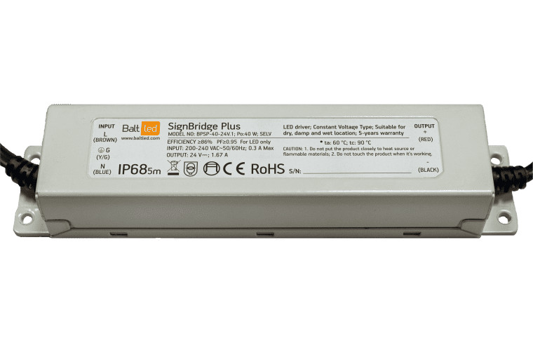 BALTLED LED Maitinimo šaltinis BaltLED Signbridge Plus BPSP-40-24V.1 40W 24V