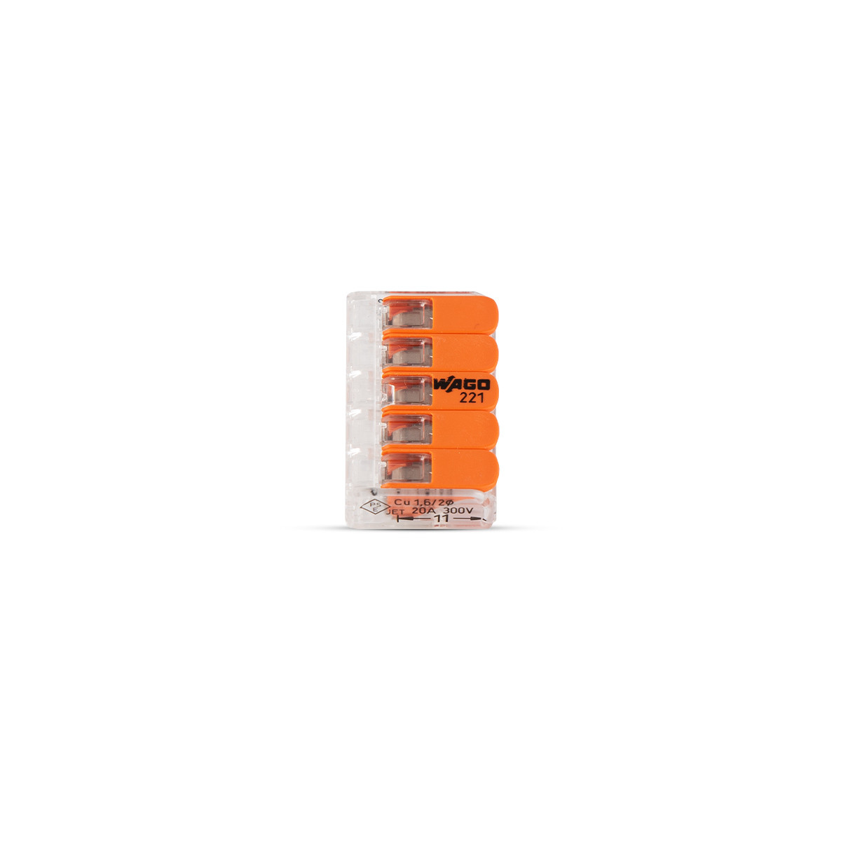 Universali laidų jungtis COMPACT (5 x 0,14 - 4 mm2) 450V/32A
