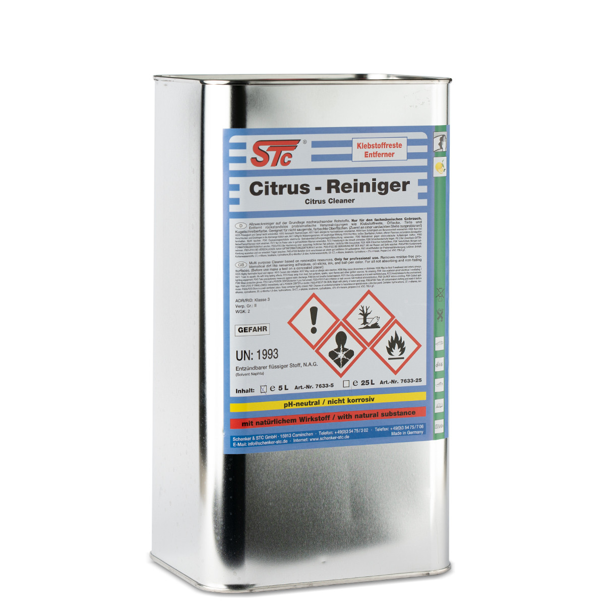 Etikečių ir klijų citrusinis valiklis  5000 ml