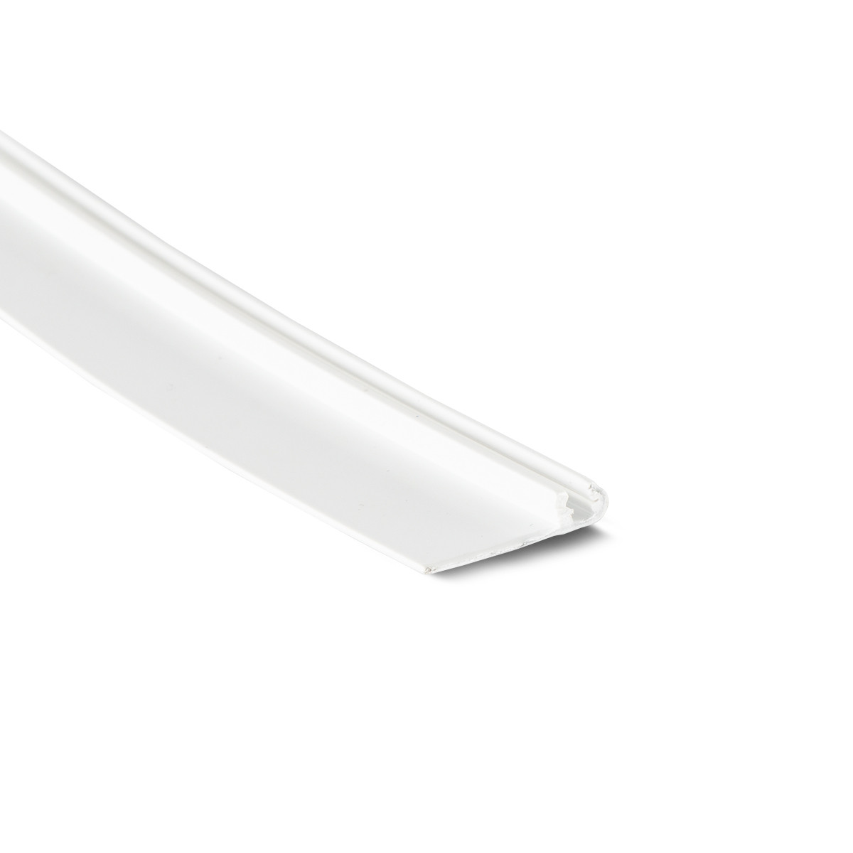 Proprofil Plastikinis kantelis SignTrim 971 3mm F, balta ~RAL9003 (50m ritinys)