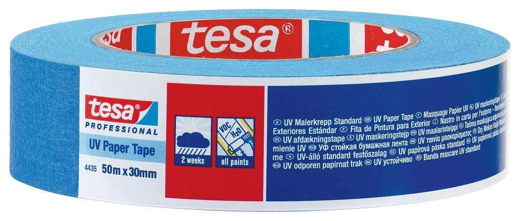 TESA Apsauginė dažymo juosta Tesa 4333 lauko darbams (30mm x 50m)
