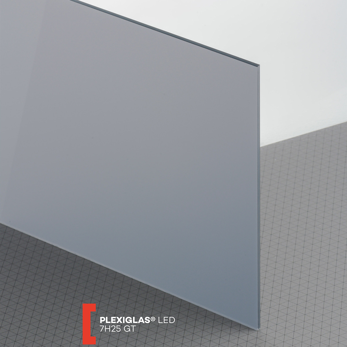 POLYVANTIS GmbH Plexiglas GS (3050x2030x3mm) 7H25 juoda-balta (diena-naktis)