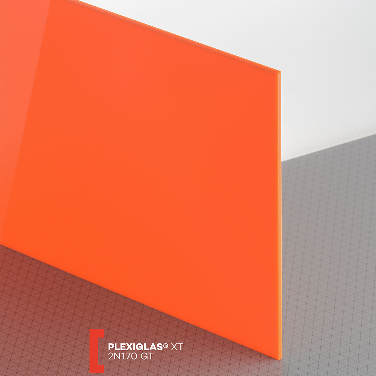 POLYVANTIS GmbH Plexiglas XT (3050x2050x3mm) 2N170 oranžinė (43170)