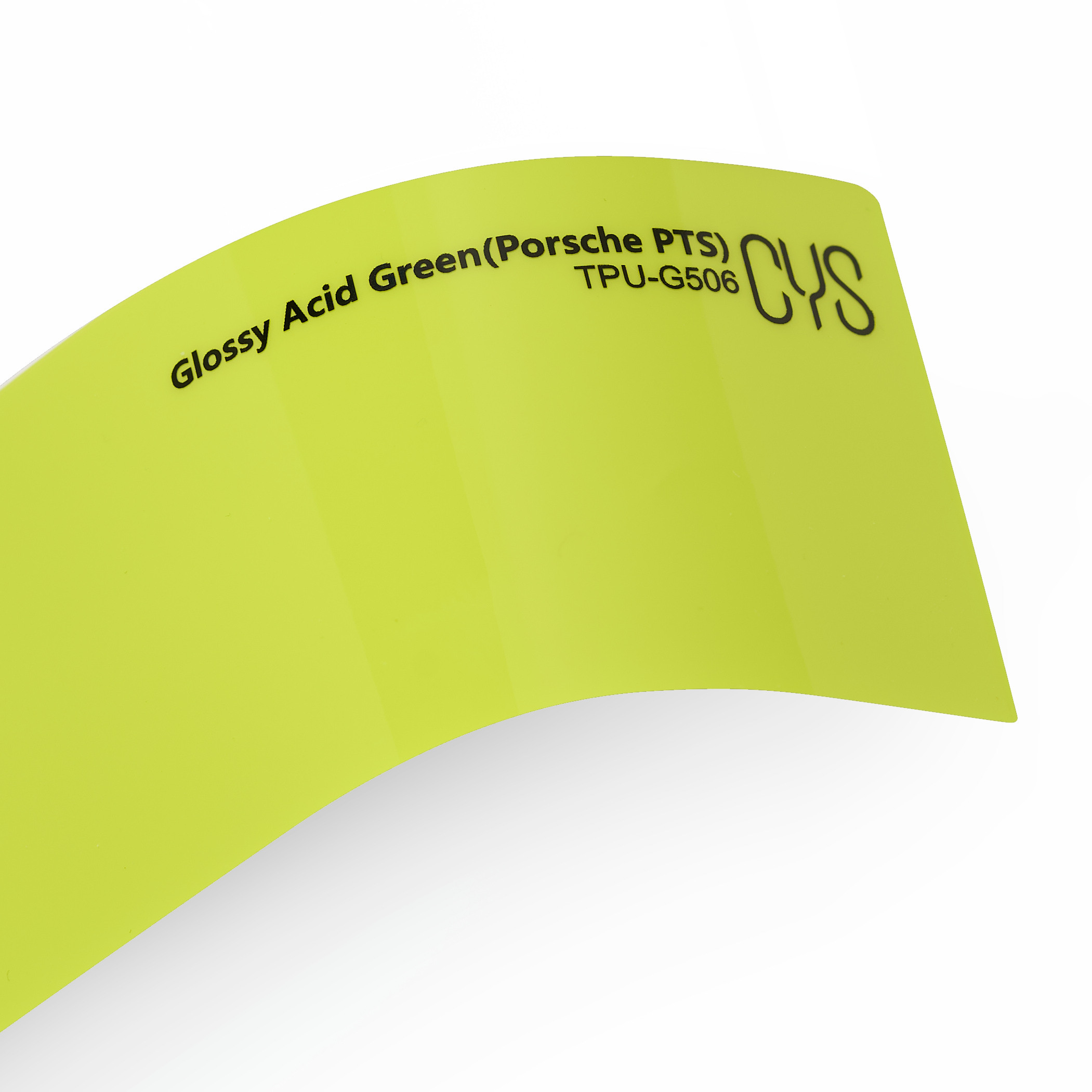 CYS Lipni plėvelė CYS Glossy Acid Green (Porsche PTS) 971 TPU-G506, blizgi