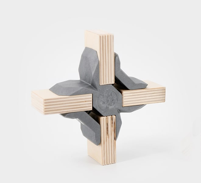 Playwood Playwood X jungtis (18-19 mm plokštėms), pilka