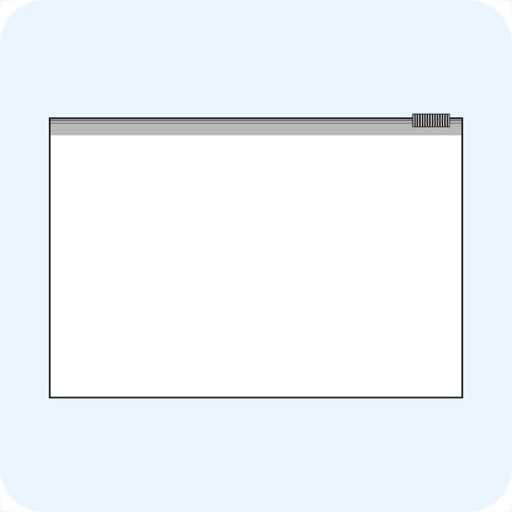 Maišeliai su slankiojančiu plastikiniu užsegimu, 250 x 170 mm, PE plėvelė 60mic