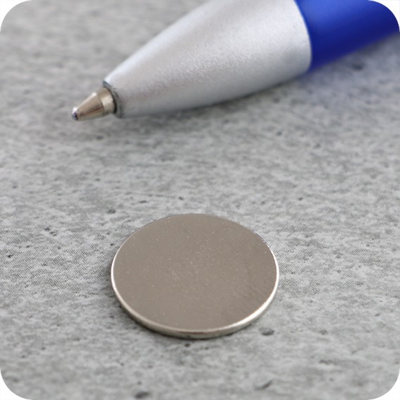 Magnetiniai apskritimai, 15mm x 1mm, N35 (100 vnt.)