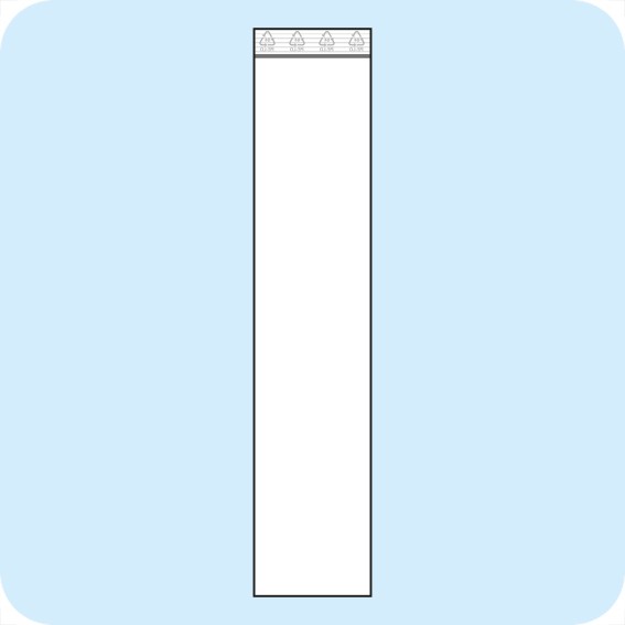 Užspaudžiami maišeliai 45 x 220 mm, PE plėvelė 50mic