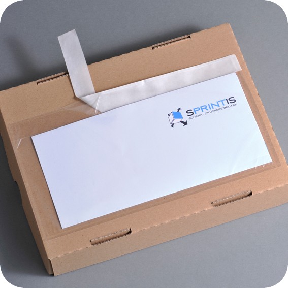 Vokai pakuotėms, 236 x 131mm, be užrašo, skaidrūs