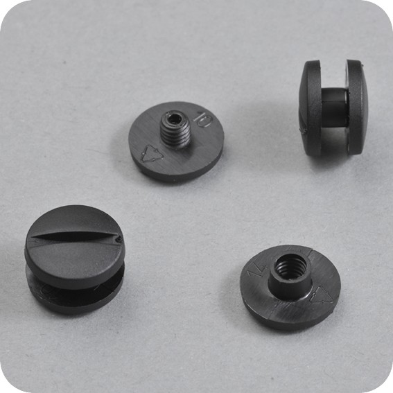 Plastmasiniai varžtai knygoms, d-5mm, ilgis 3.5mm (juodi)