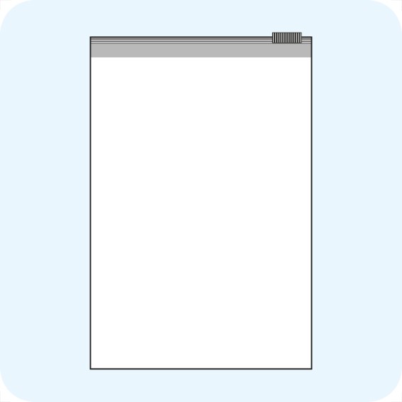 Maišeliai su slankiojančiu plastikiniu užsegimu, 200 x 300 mm, PE plėvelė 60mic