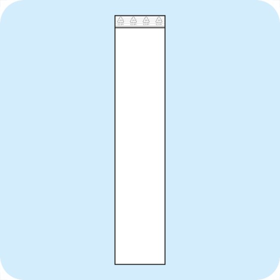 Užspaudžiami maišeliai 50 x 250 mm, PE plėvelė 50mic